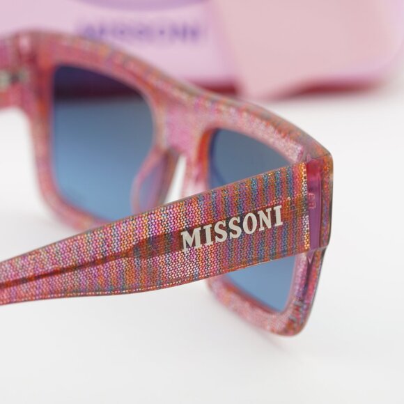 Missoni MIS 0129/S 0QQ7 08 Square Sunglasses - Pink/Blue main image 7